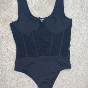 Fashion Nova mesh bustier bodysuit